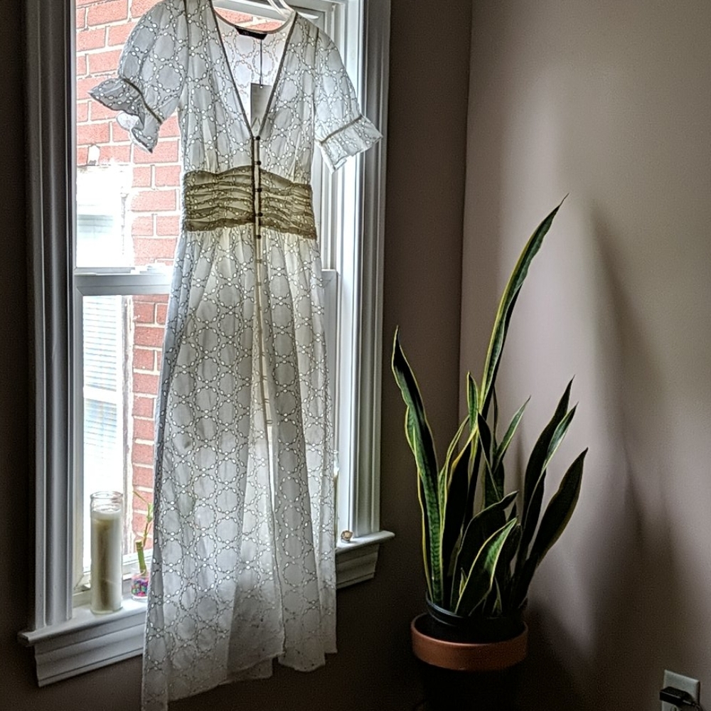 Zara Eyelet Lace Dress
